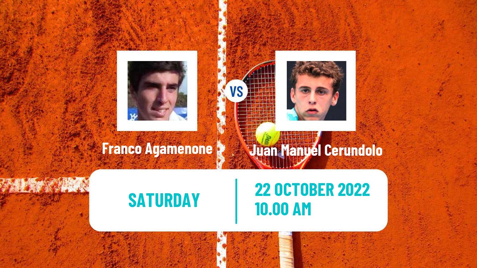 Tennis ATP Challenger Franco Agamenone - Juan Manuel Cerundolo