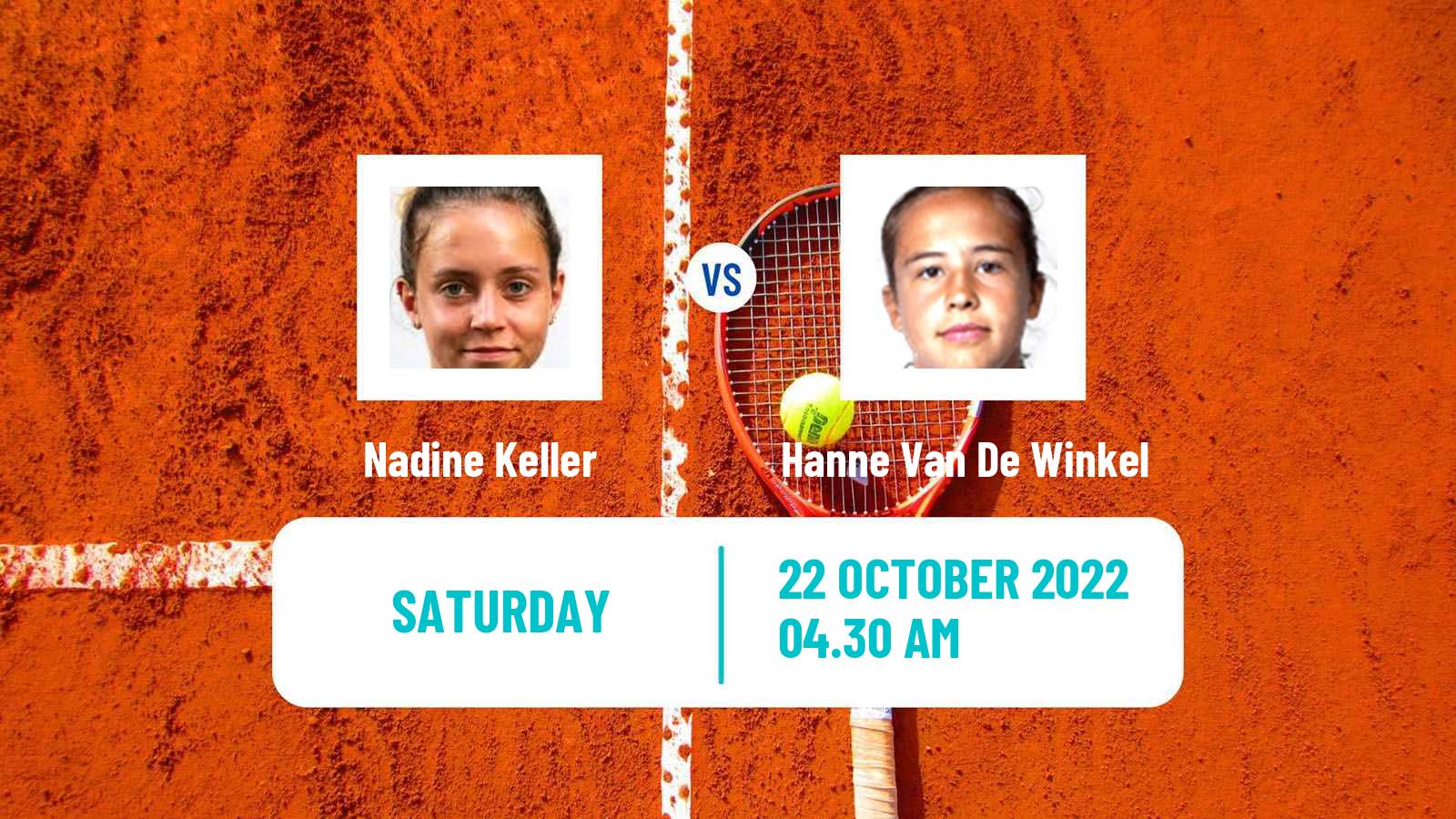 Tennis ITF Tournaments Nadine Keller - Hanne Van De Winkel