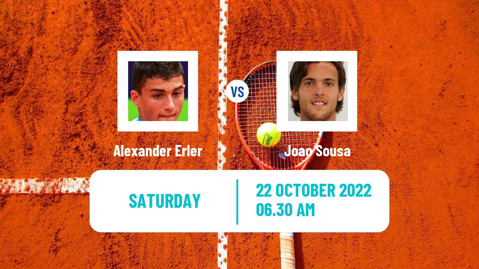 Tennis ATP Vienna Alexander Erler - Joao Sousa