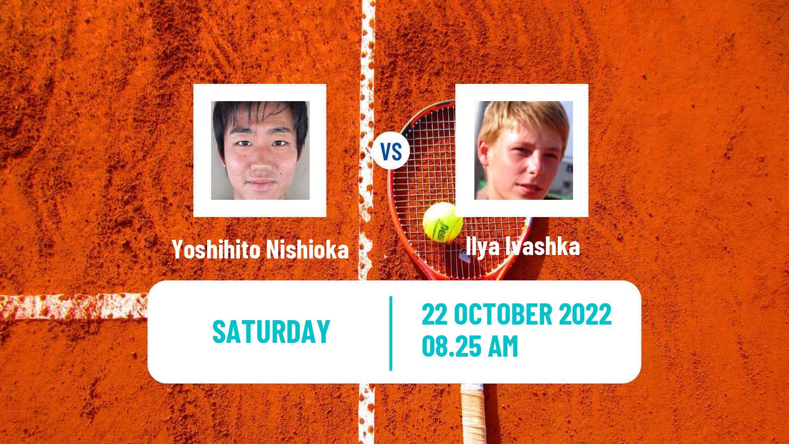 Tennis ATP Vienna Yoshihito Nishioka - Ilya Ivashka