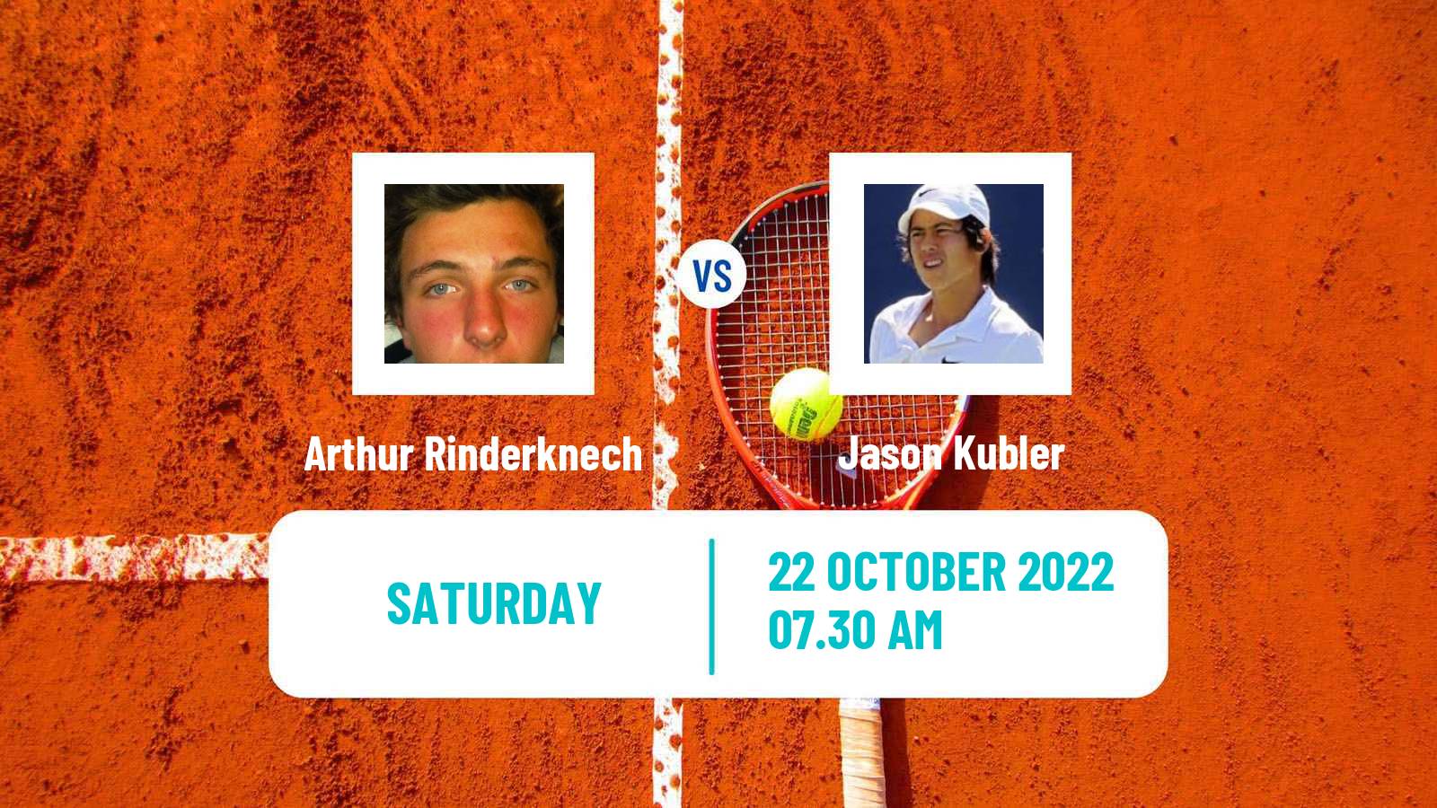 Tennis ATP Basel Arthur Rinderknech - Jason Kubler