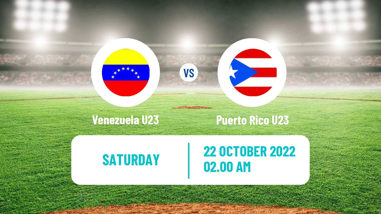 Baseball World Cup U23 Baseball Venezuela U23 - Puerto Rico U23