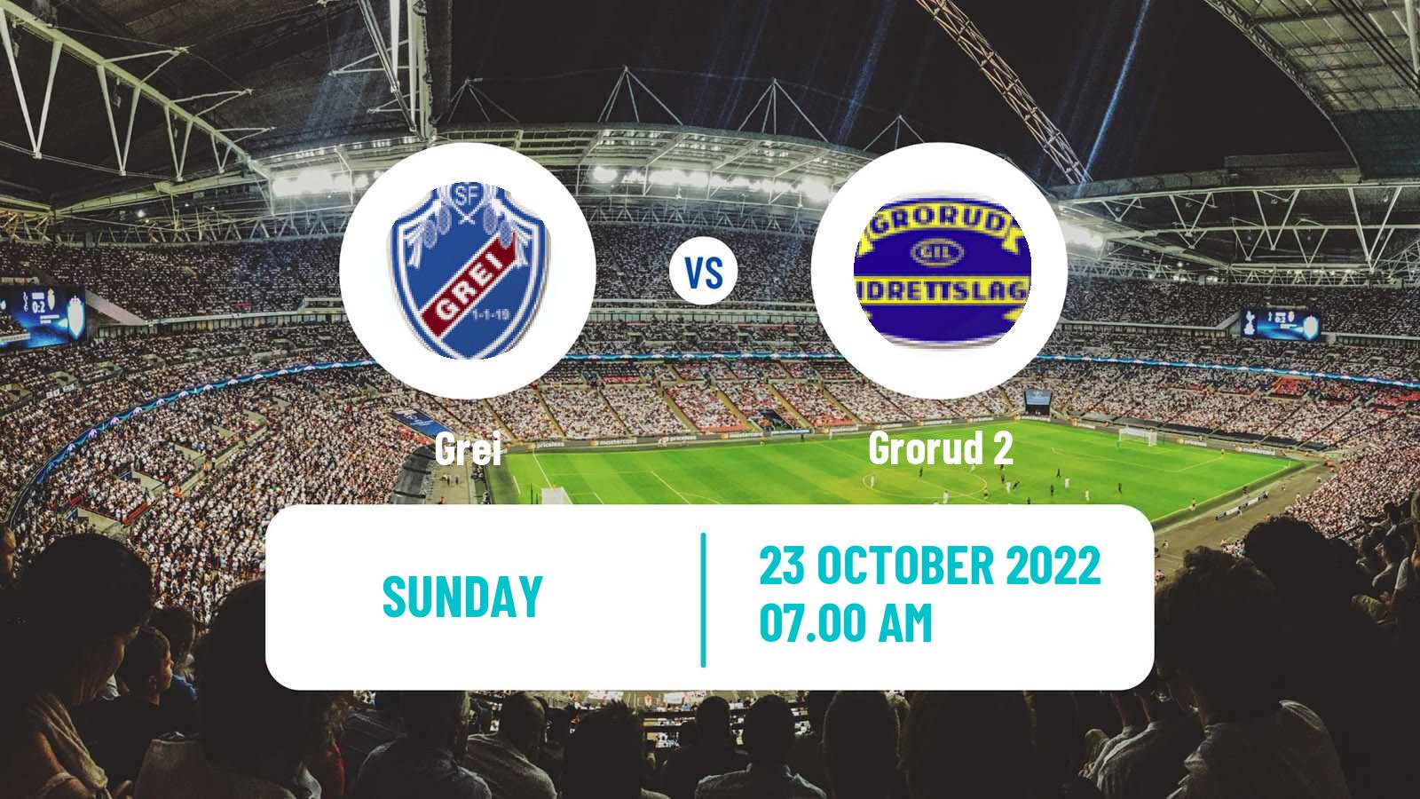 Soccer Norwegian Division 3 - Group 1 Grei - Grorud 2