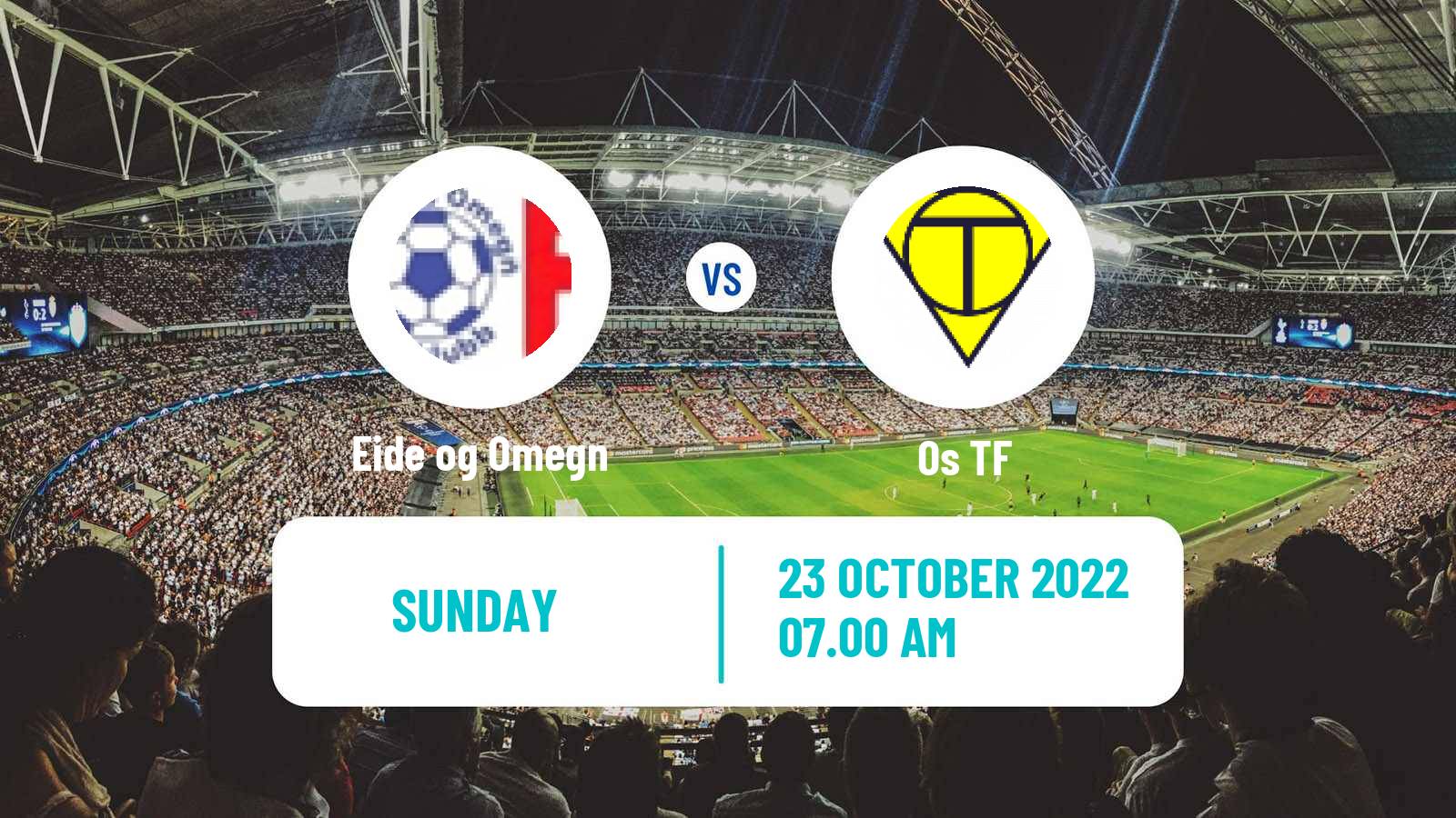 Soccer Norwegian Division 3 - Group 1 Eide og Omegn - Os TF