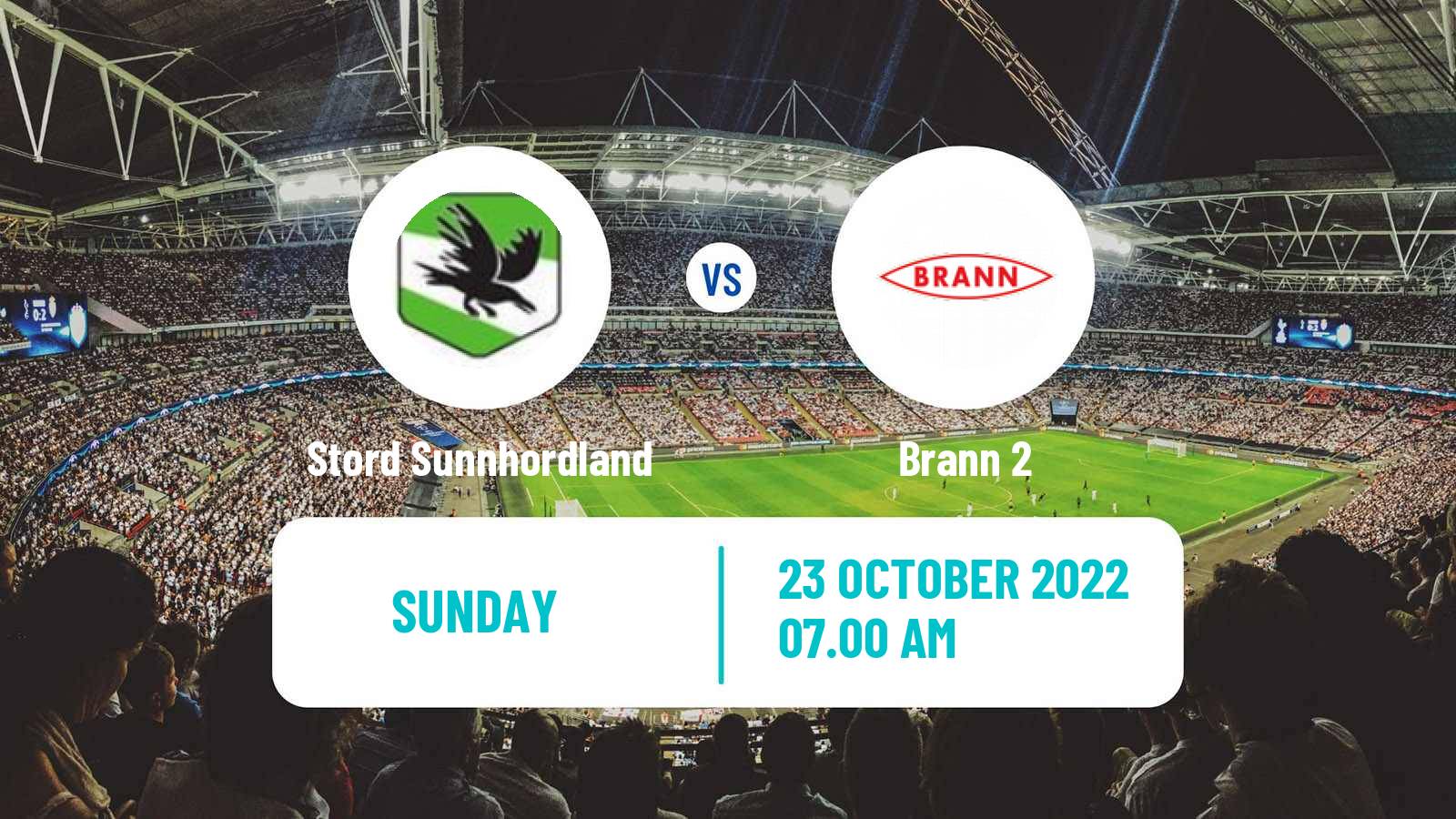 Soccer Norwegian Division 3 - Group 3 Stord Sunnhordland - Brann 2