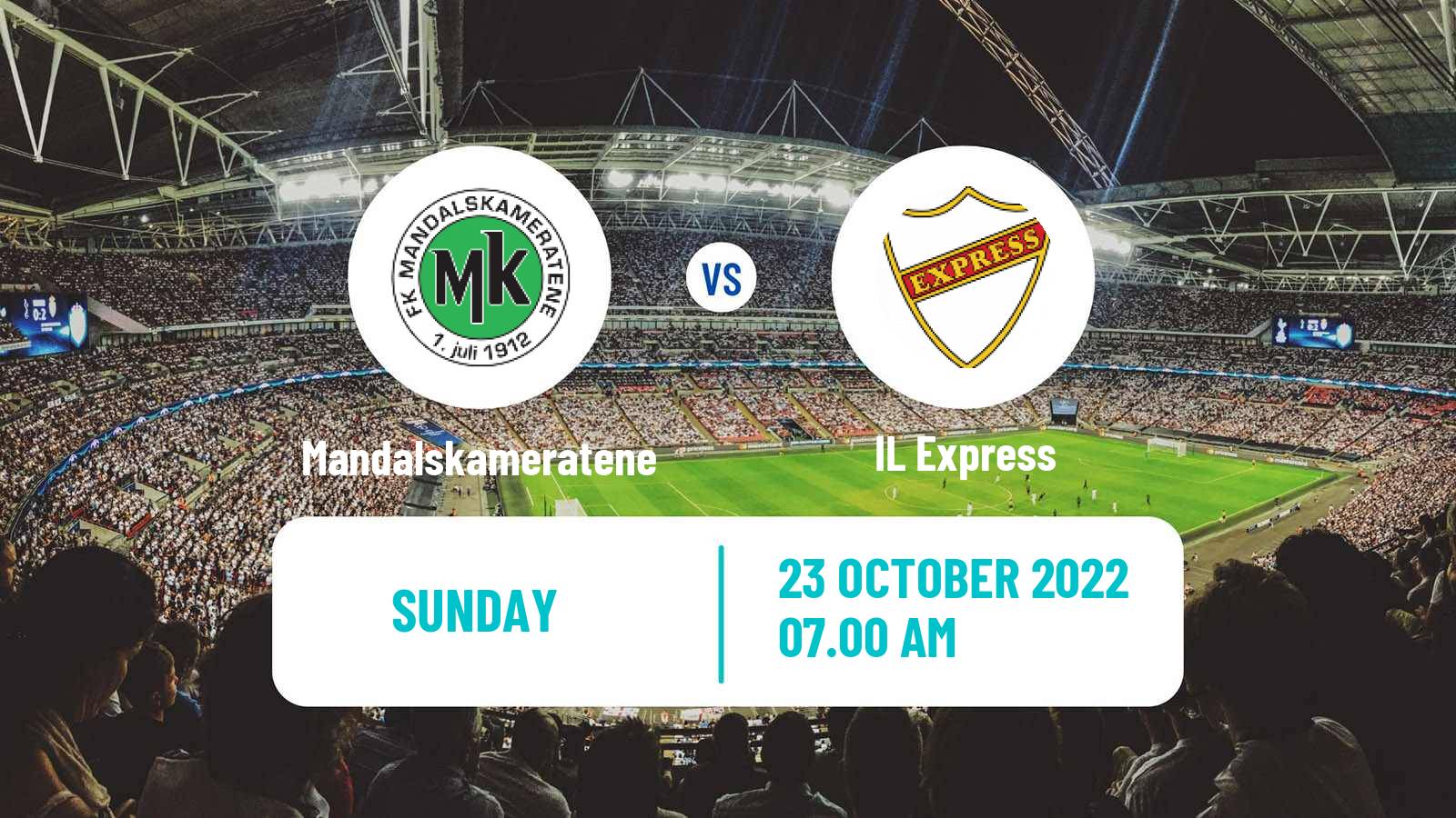 Soccer Norwegian Division 3 - Group 4 Mandalskameratene - IL Express