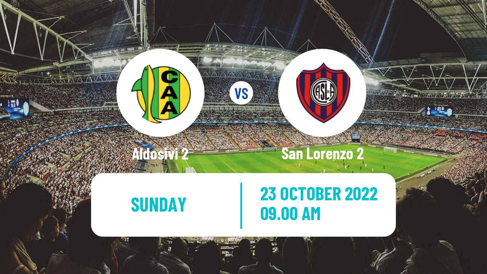 Soccer Argentinian Reserve League Aldosivi 2 - San Lorenzo 2