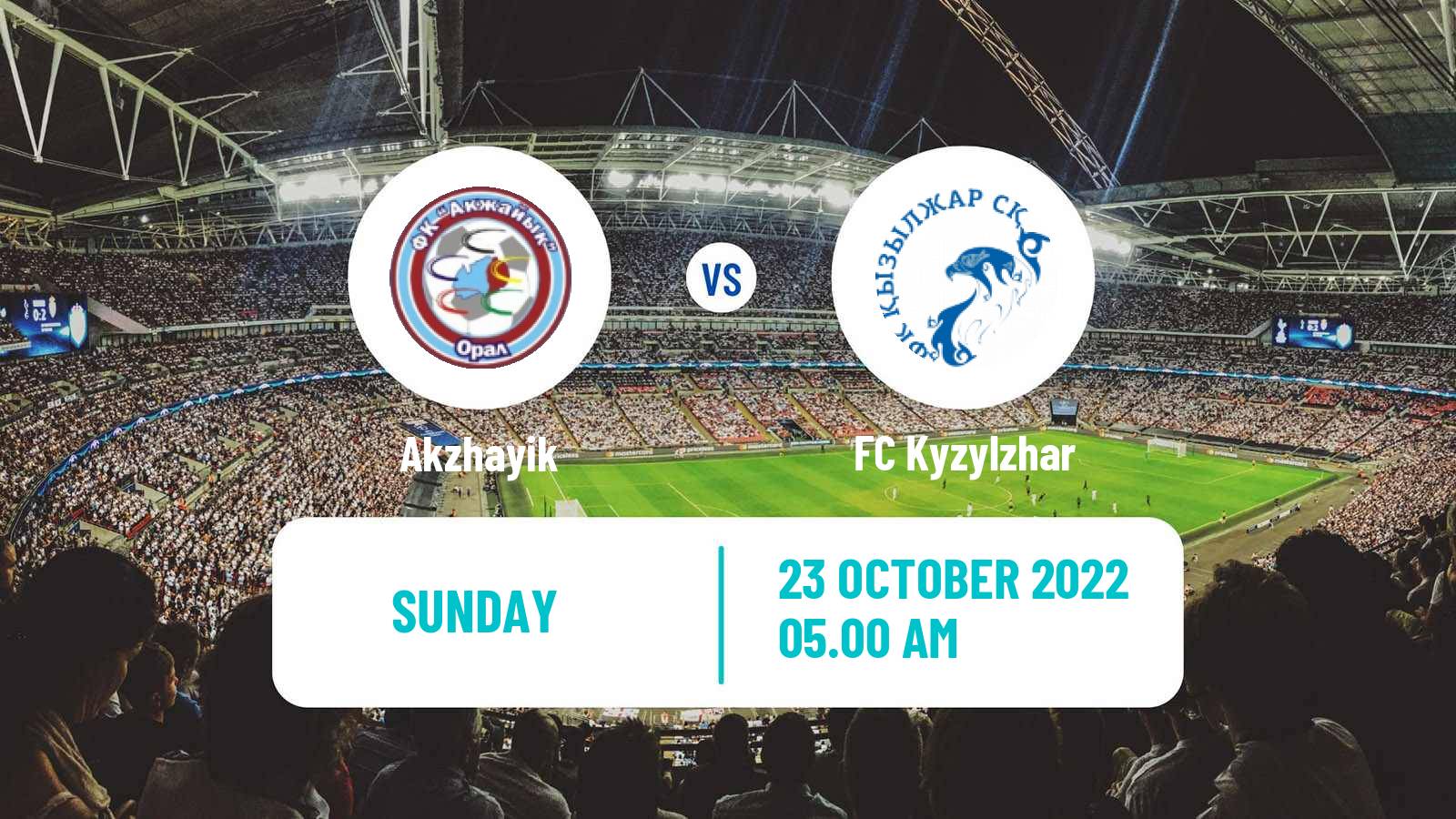 Soccer Kazakh Premier League Akzhayik - Kyzylzhar