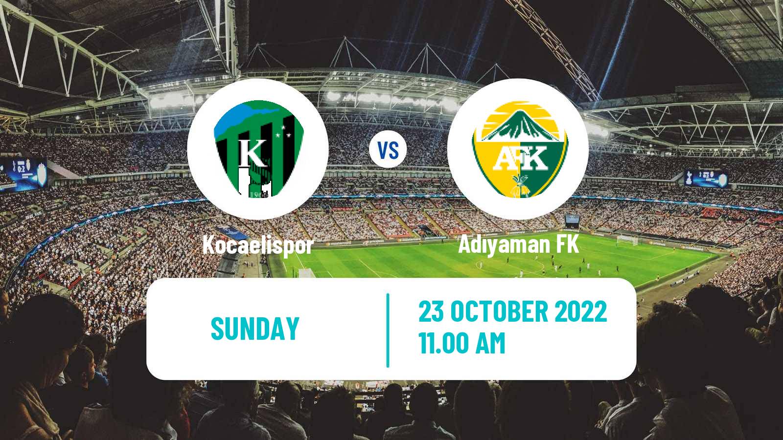 Soccer Turkish Second League Red Group Kocaelispor - Adıyaman