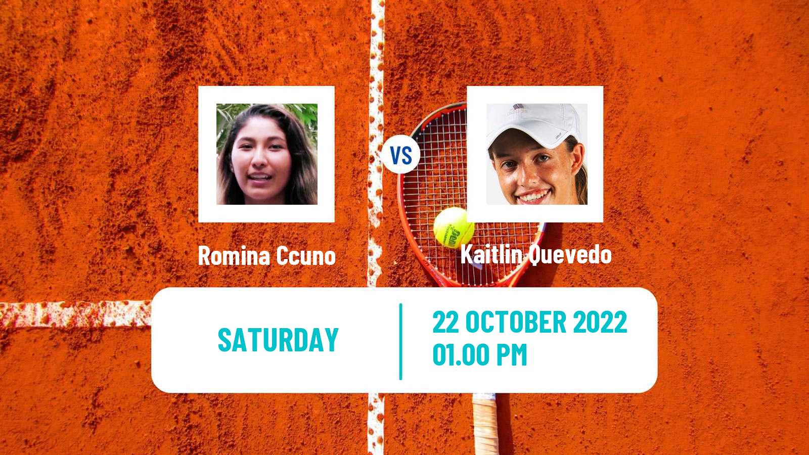 Tennis ITF Tournaments Romina Ccuno - Kaitlin Quevedo