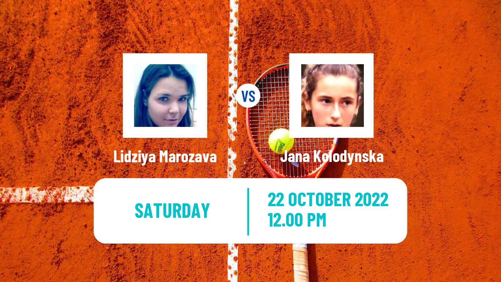 Tennis ATP Challenger Lidziya Marozava - Jana Kolodynska