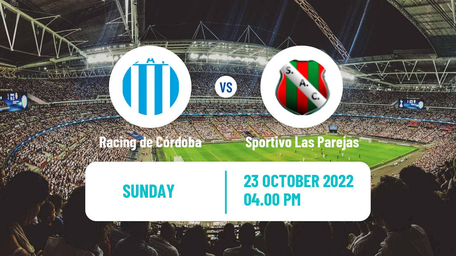 Soccer Argentinian Torneo Federal Racing de Córdoba - Sportivo Las Parejas