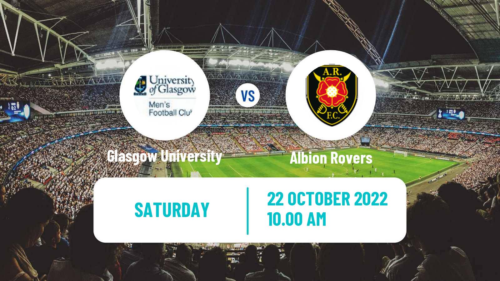 Soccer Scottish Cup Glasgow University - Albion Rovers