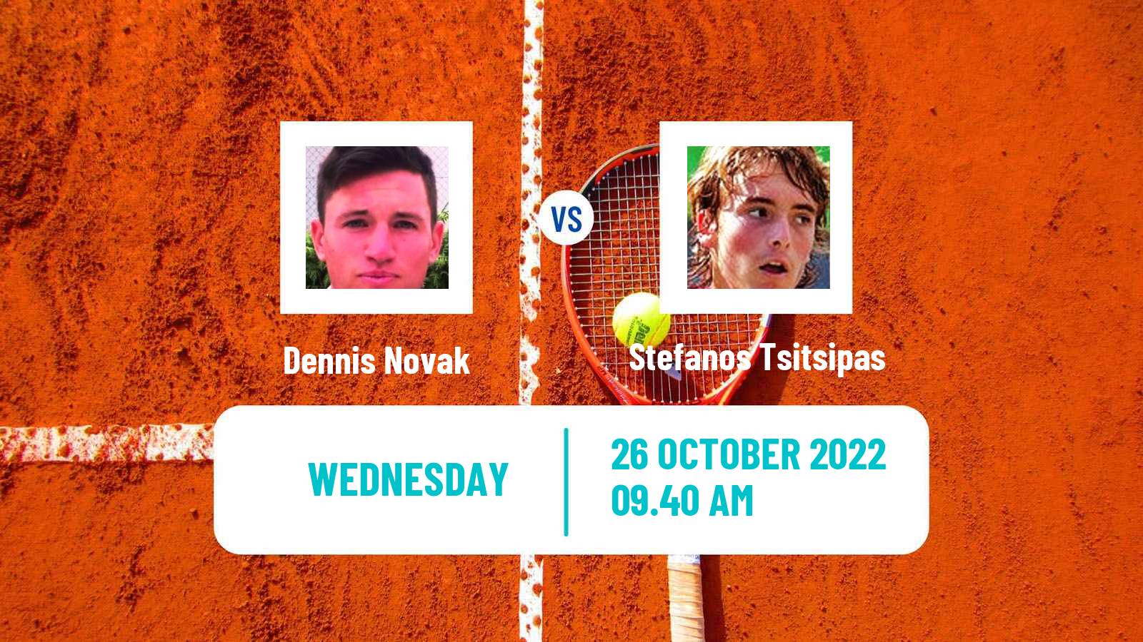 Tennis ATP Vienna Dennis Novak - Stefanos Tsitsipas
