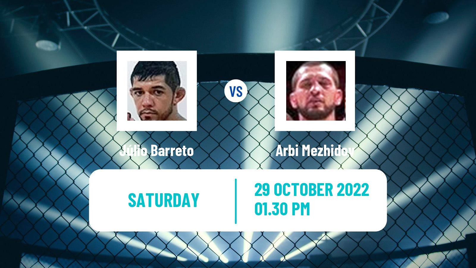 MMA MMA Júlio Barreto - Arbi Mezhidov