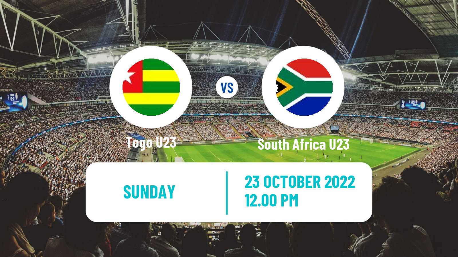 Soccer Africa Cup of Nations U23 Togo U23 - South Africa U23