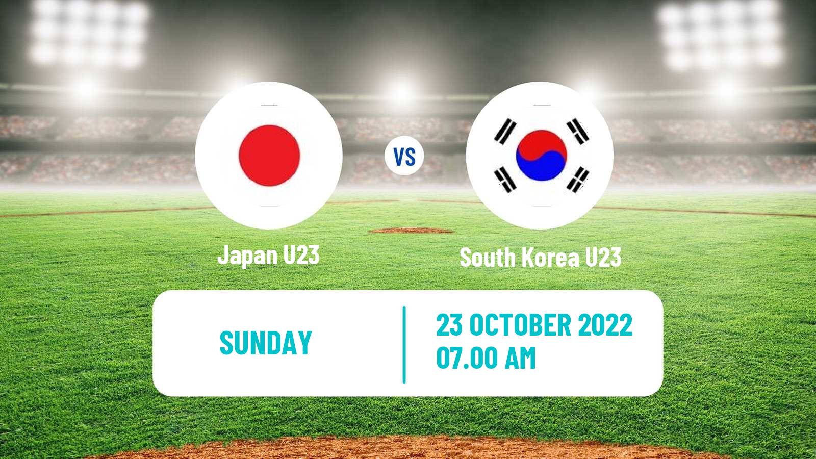 Baseball World Cup U23 Baseball Japan U23 - South Korea U23