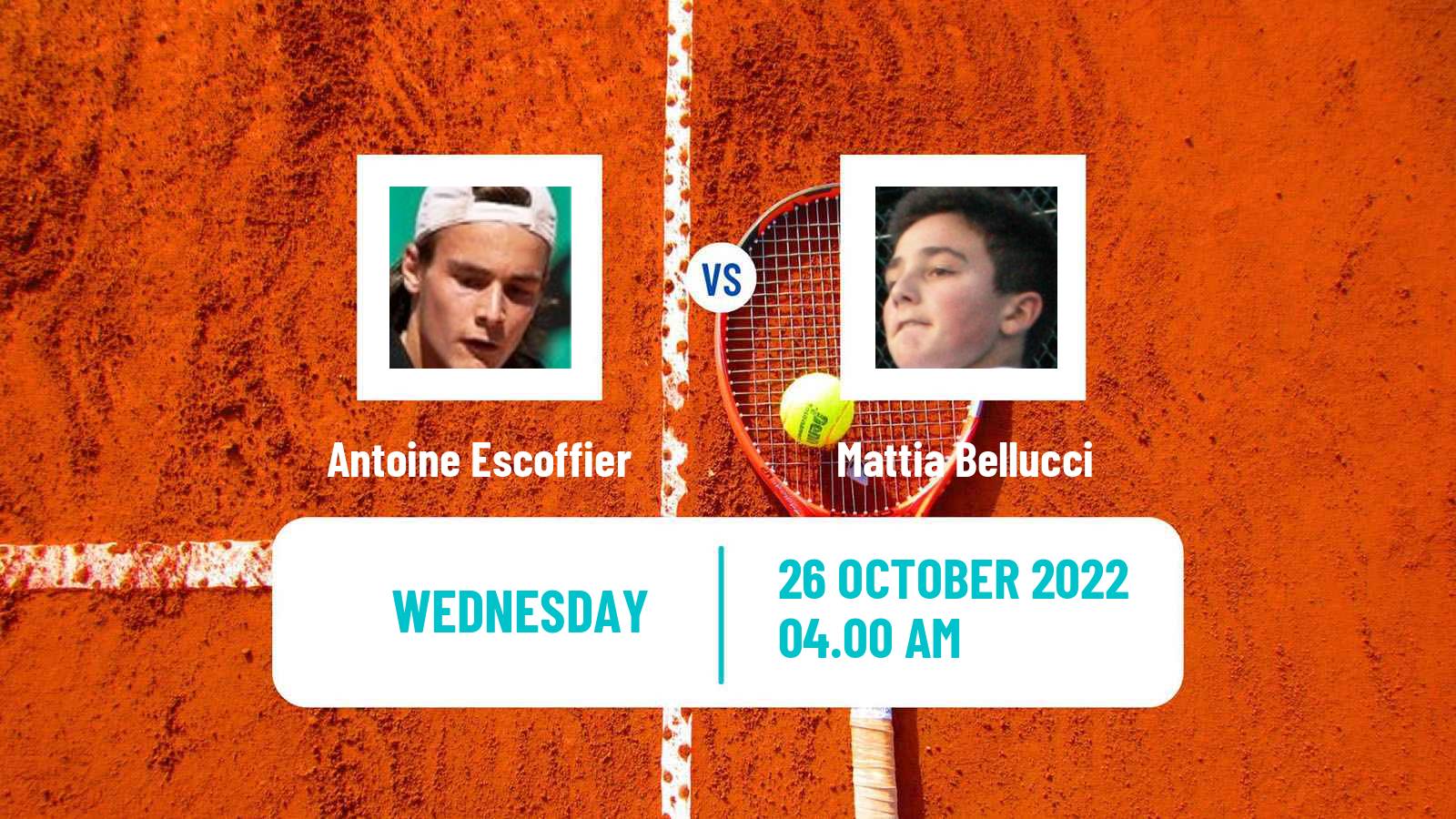 Tennis ATP Challenger Antoine Escoffier - Mattia Bellucci