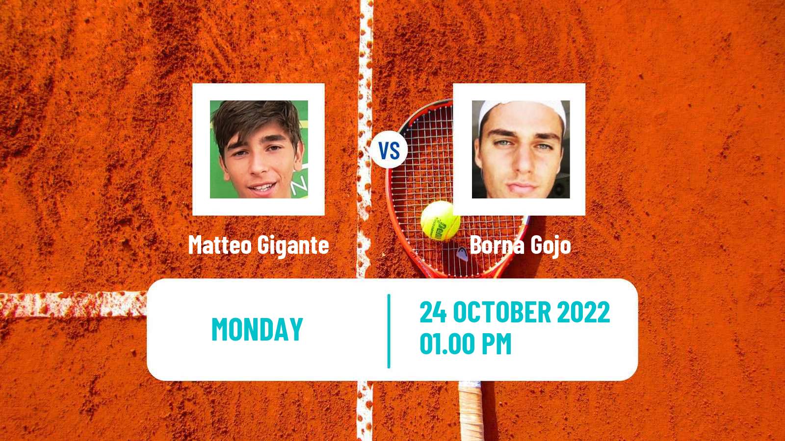 Tennis ATP Challenger Matteo Gigante - Borna Gojo