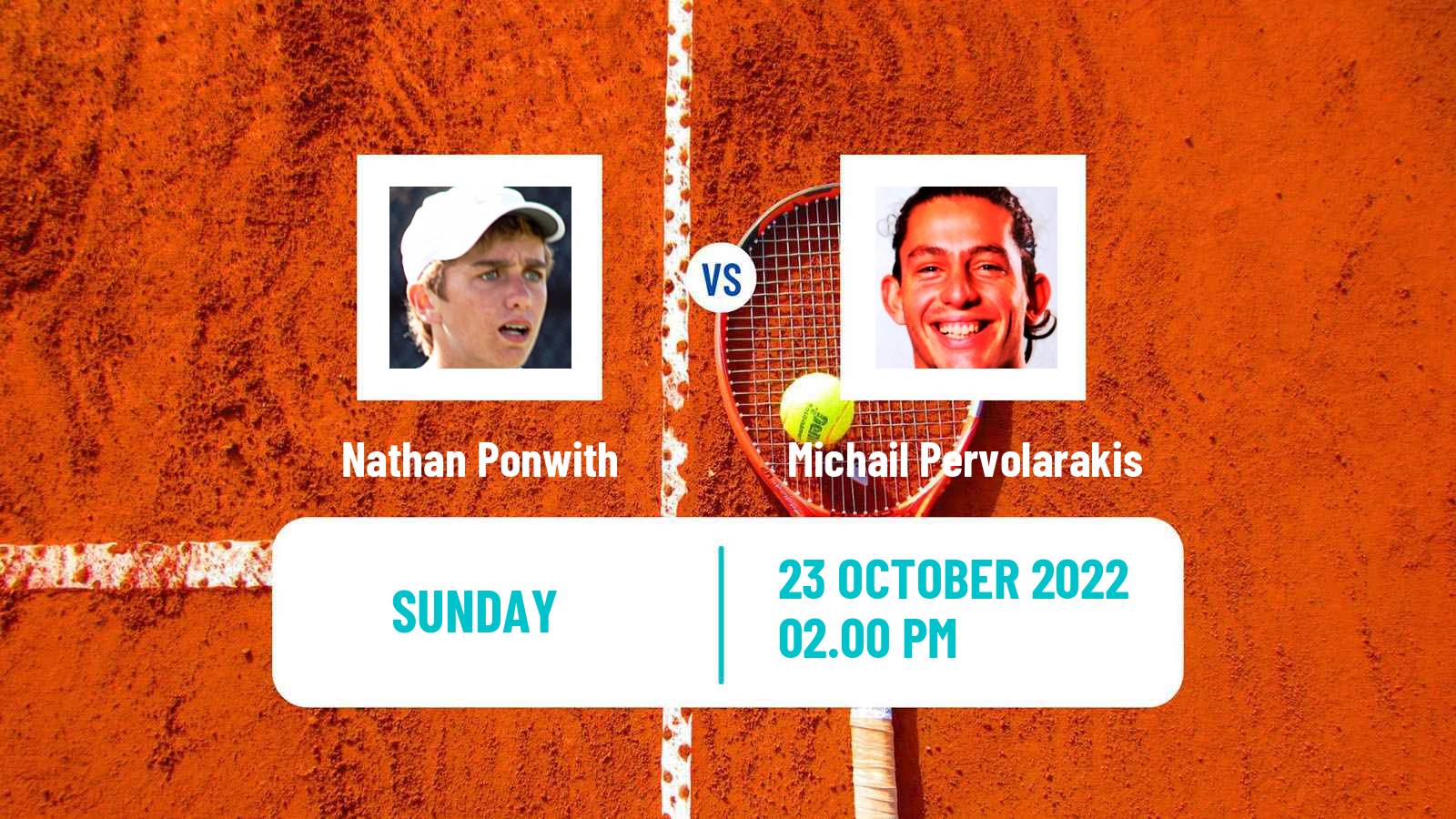 Tennis ATP Challenger Nathan Ponwith - Michail Pervolarakis