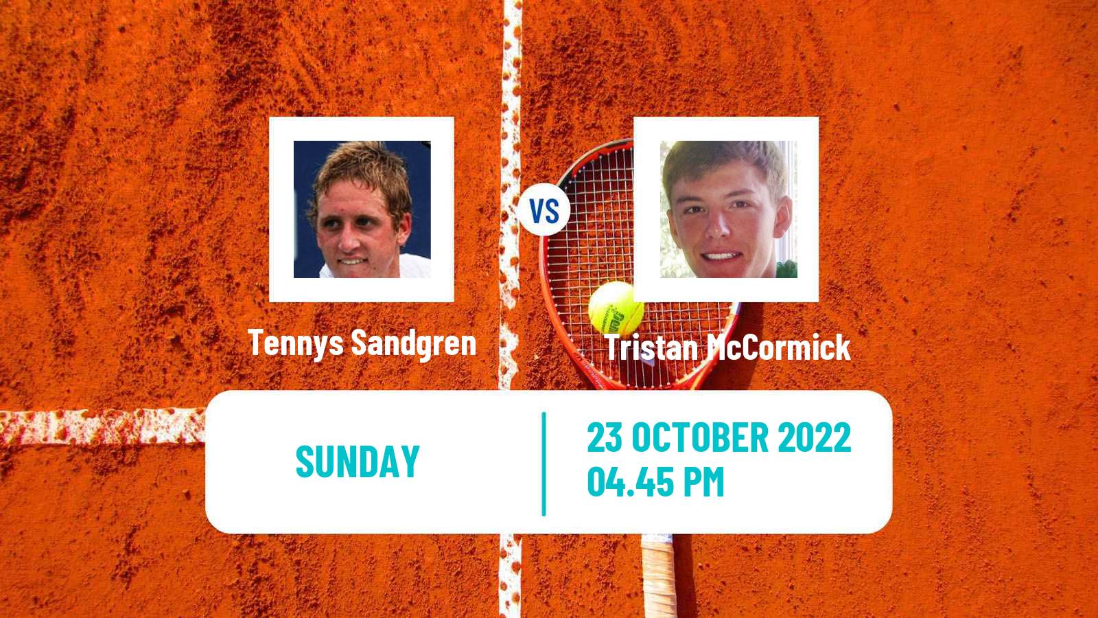 Tennis ATP Challenger Tennys Sandgren - Tristan McCormick