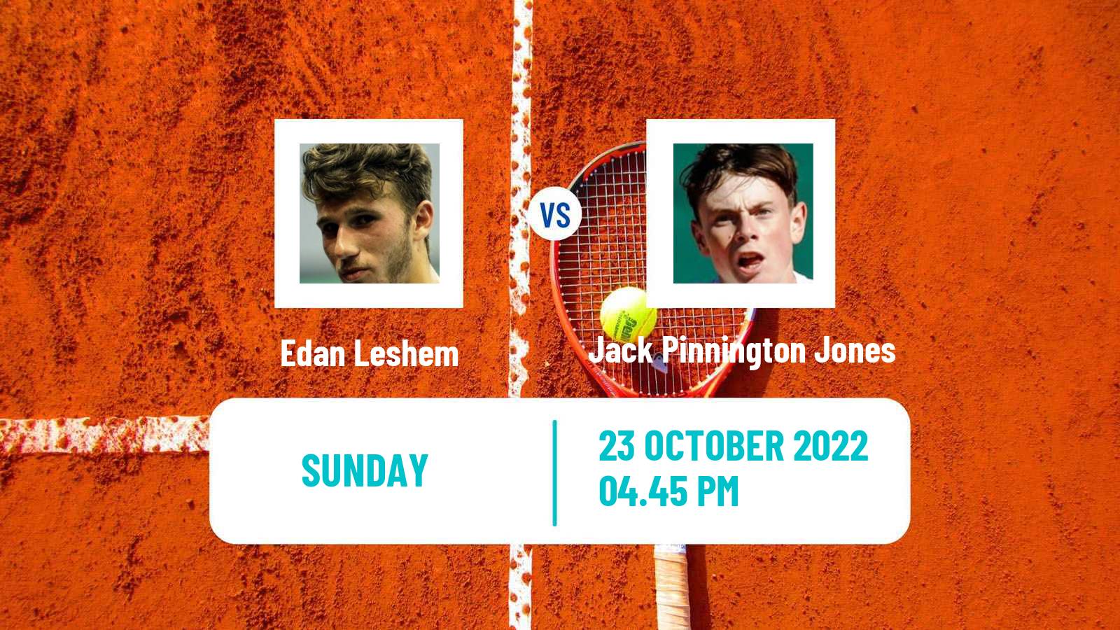 Tennis ATP Challenger Edan Leshem - Jack Pinnington Jones