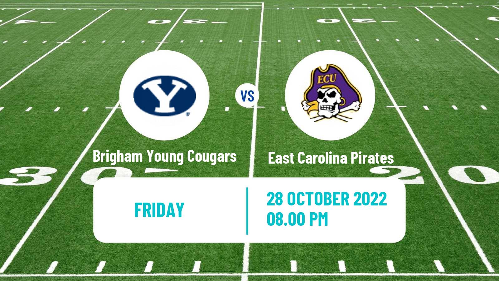 American football NCAA College Football Brigham Young Cougars - East Carolina Pirates