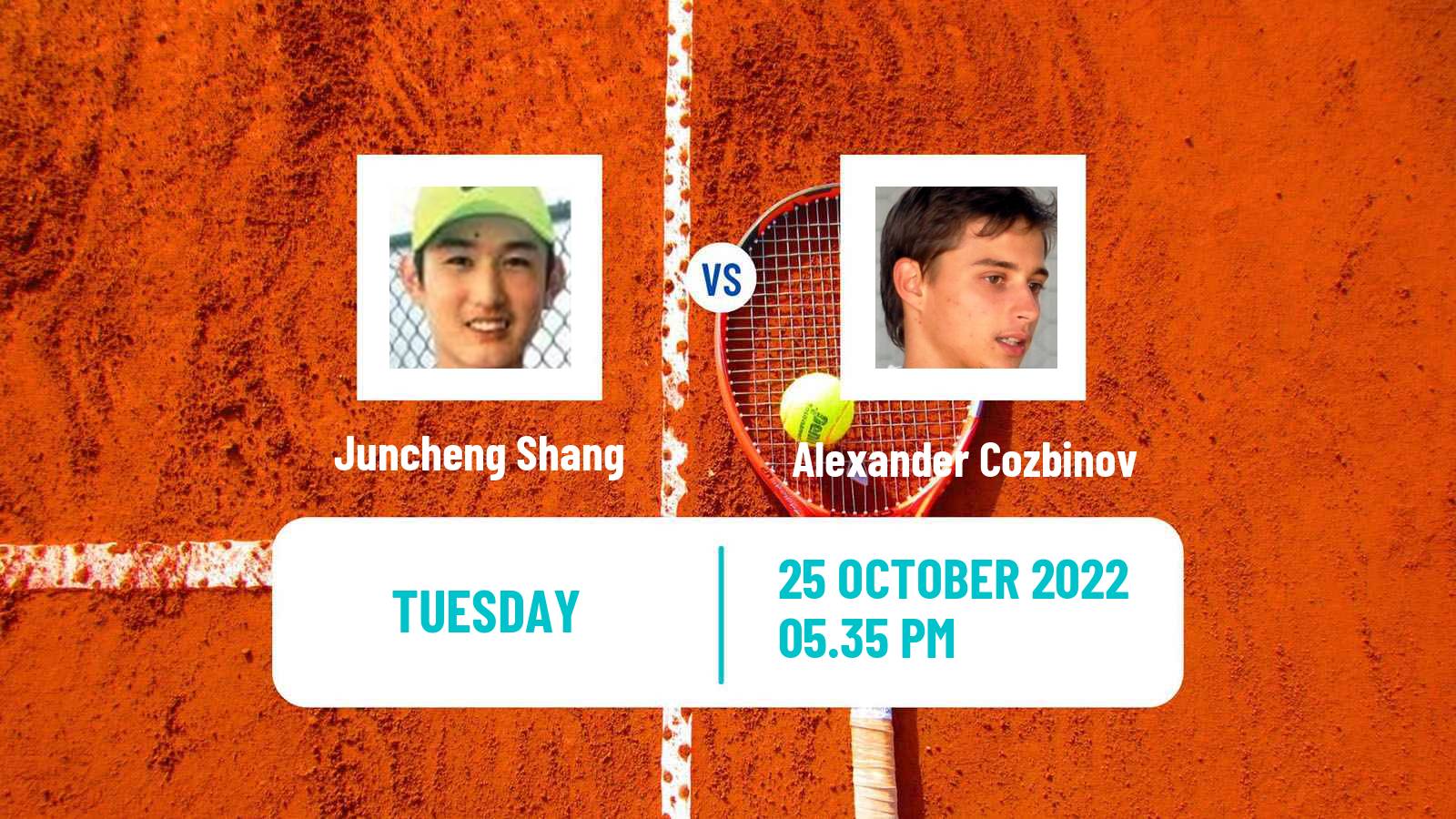 Tennis ATP Challenger Juncheng Shang - Alexander Cozbinov