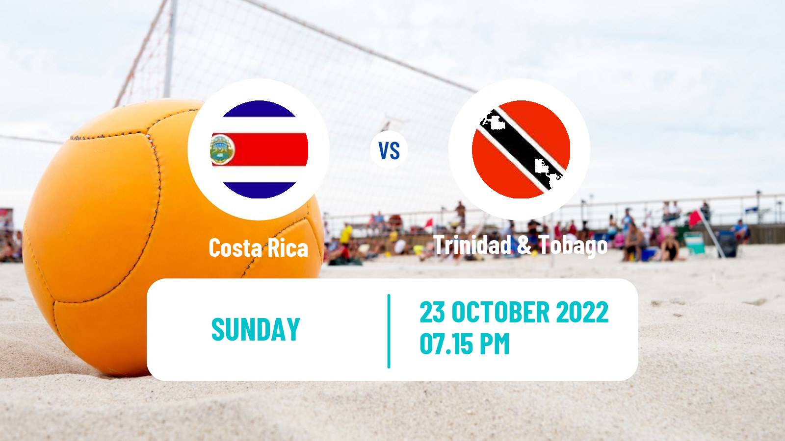 Beach soccer Beach Soccer Costa Rica - Trinidad & Tobago