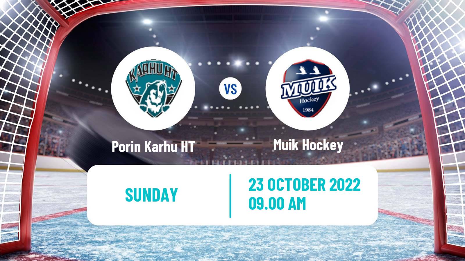 Hockey Finnish Suomi-sarja Porin Karhu HT - Muik Hockey
