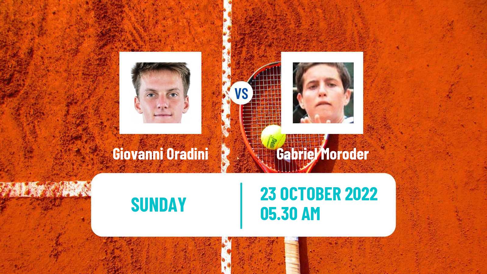 Tennis ATP Challenger Giovanni Oradini - Gabriel Moroder