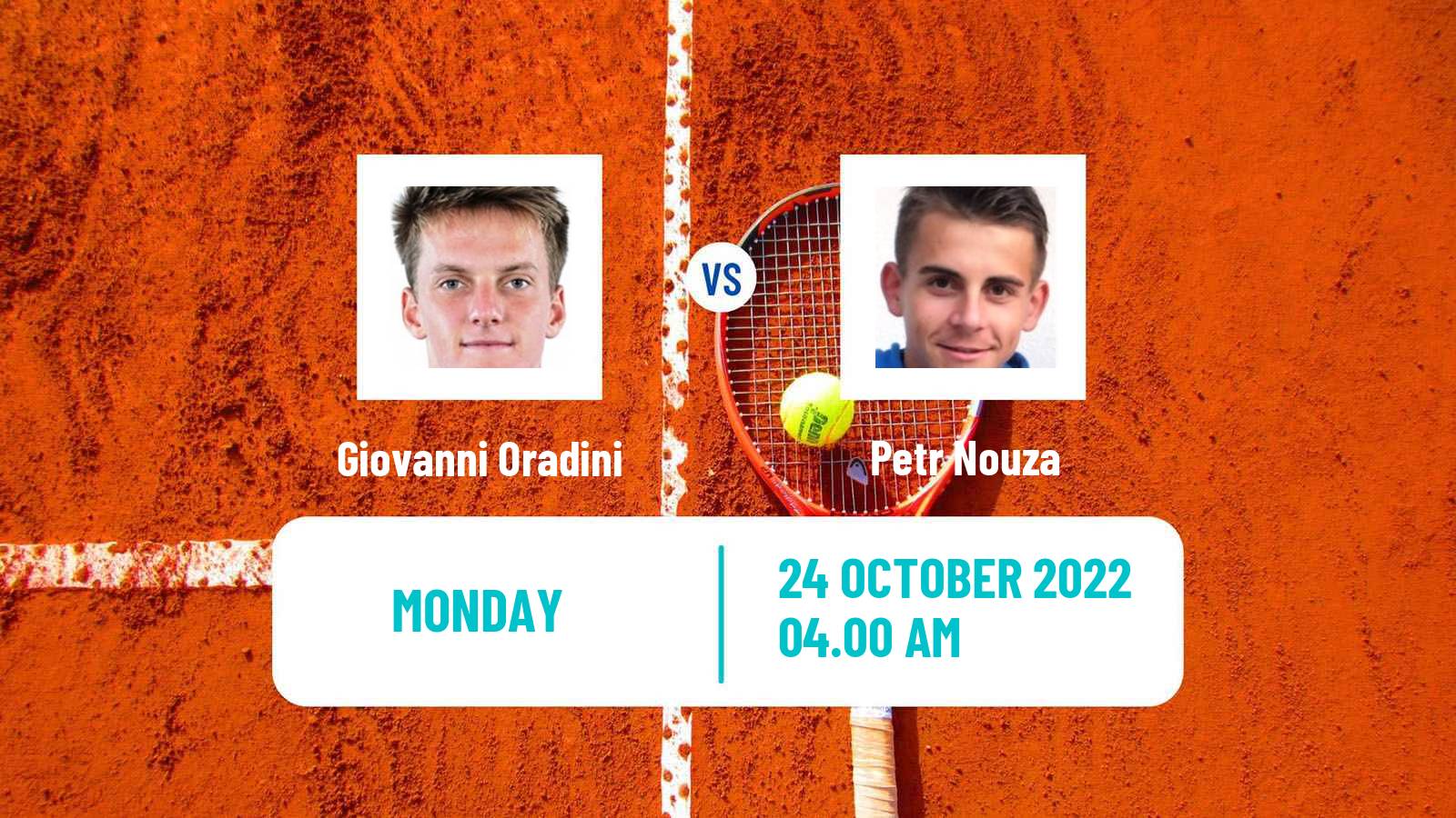 Tennis ATP Challenger Giovanni Oradini - Petr Nouza