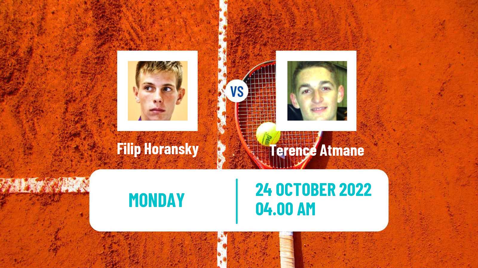 Tennis ATP Challenger Filip Horansky - Terence Atmane
