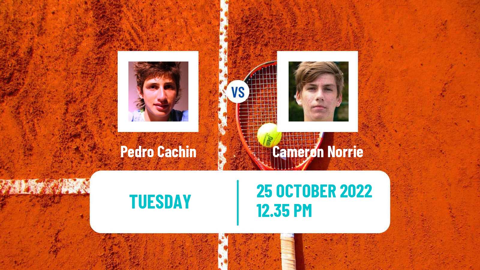 Tennis ATP Vienna Pedro Cachin - Cameron Norrie