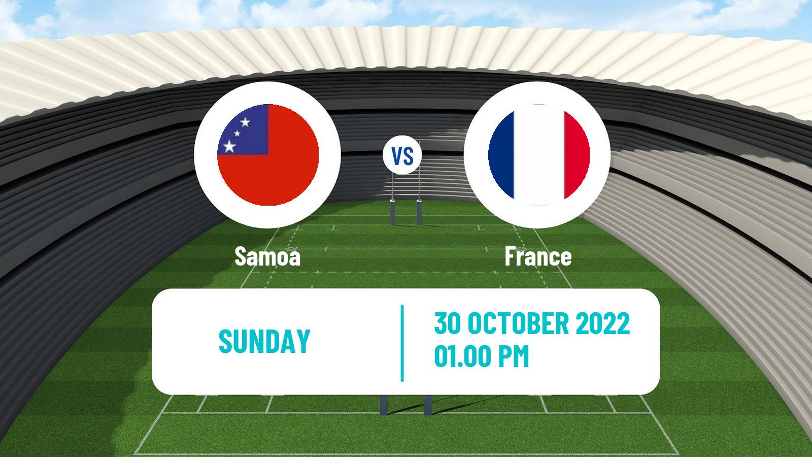 Rugby league Rugby League World Cup Samoa - France