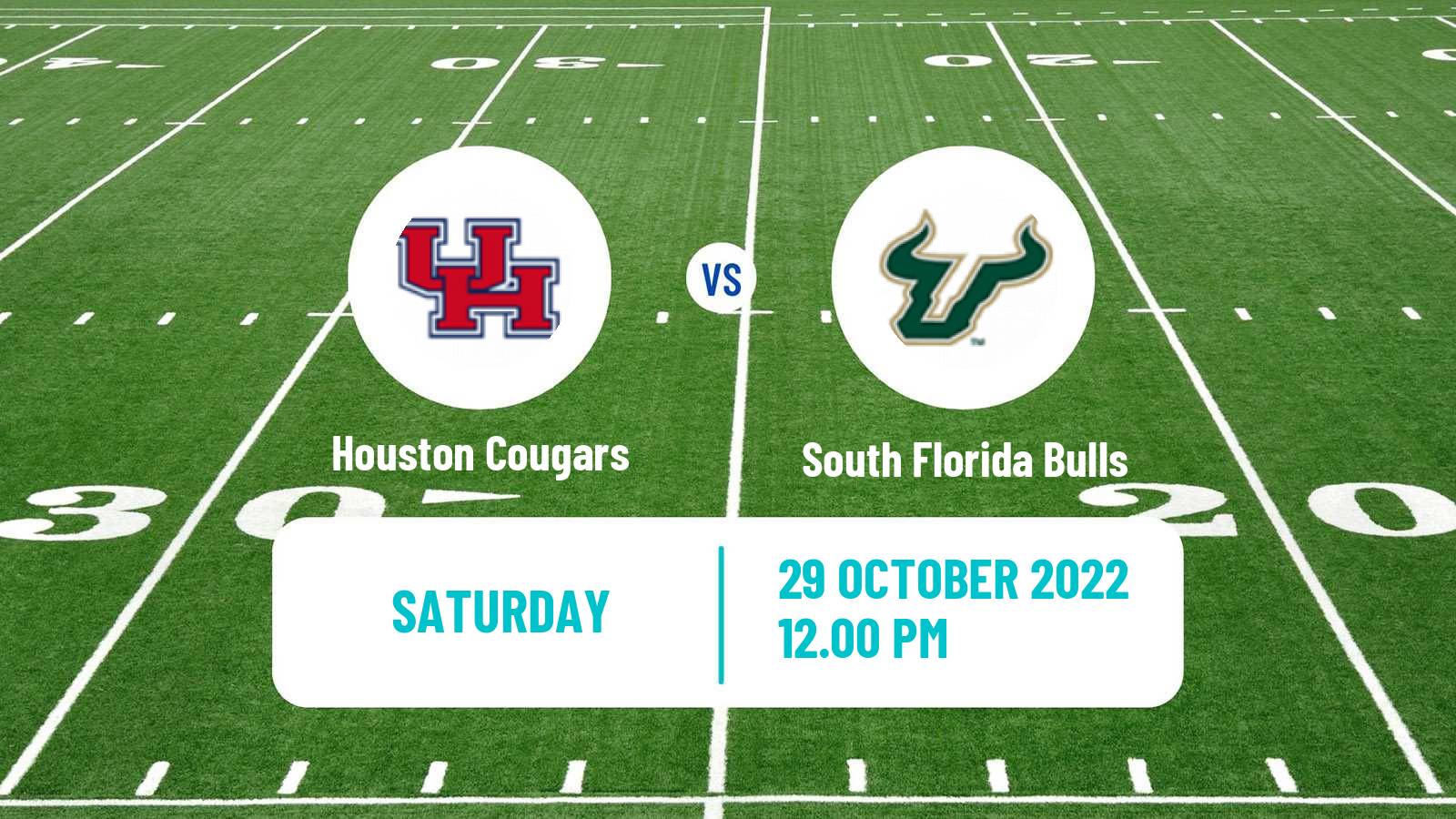American football NCAA College Football Houston Cougars - South Florida Bulls