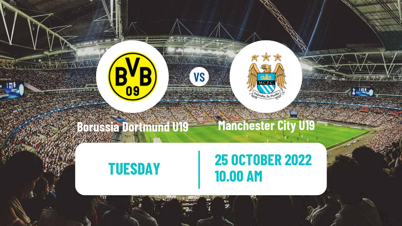 Soccer UEFA Youth League Borussia Dortmund U19 - Manchester City U19