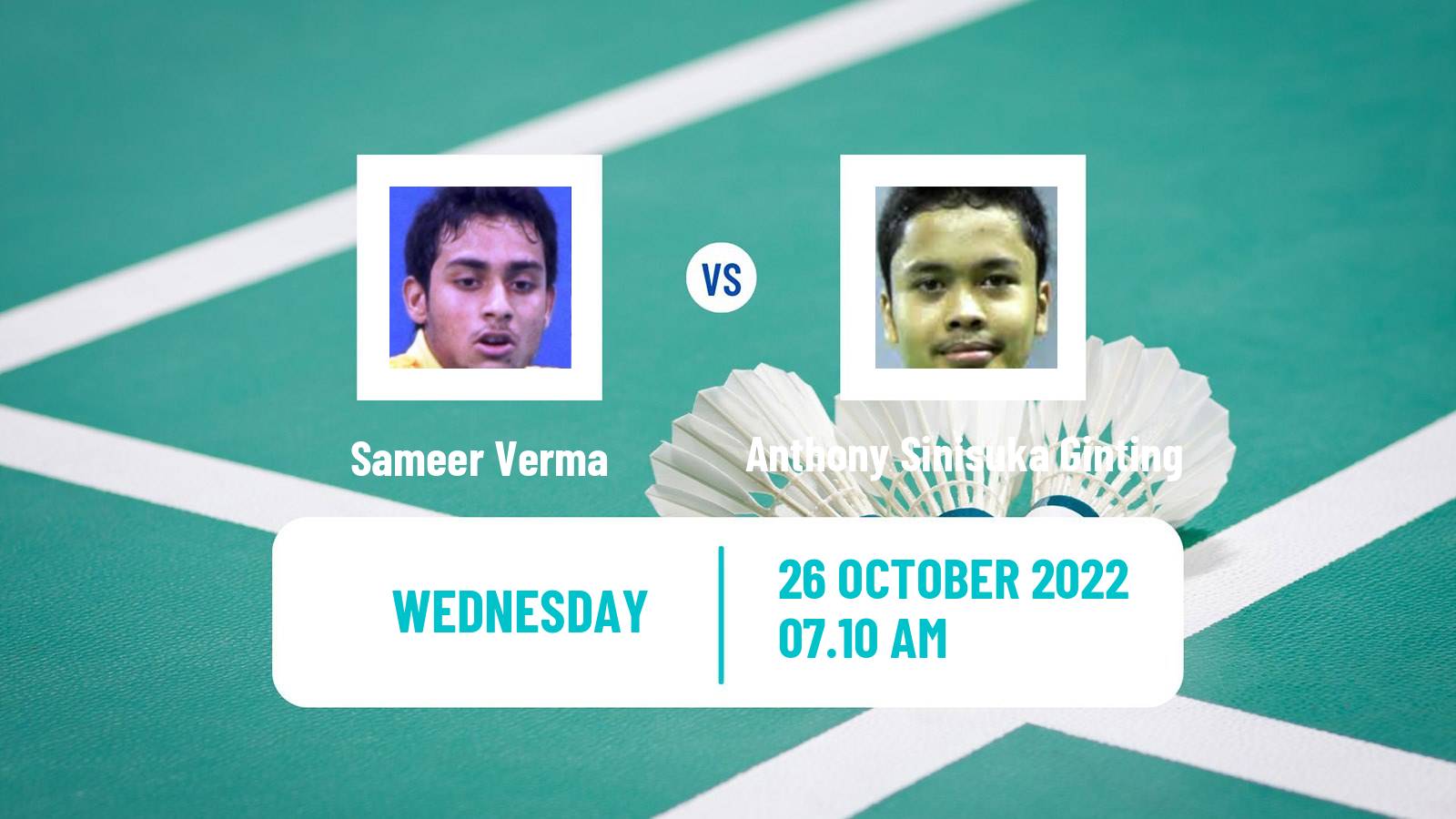 Badminton Badminton Sameer Verma - Anthony Sinisuka Ginting