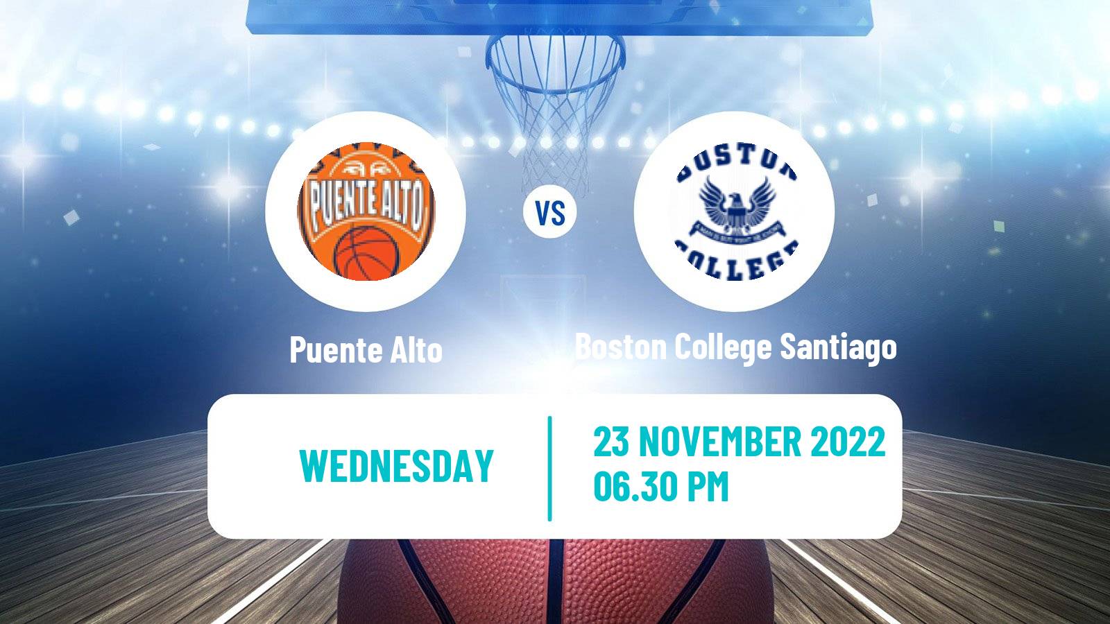 Basketball Chilean Copa Basketball Puente Alto - Boston College Santiago