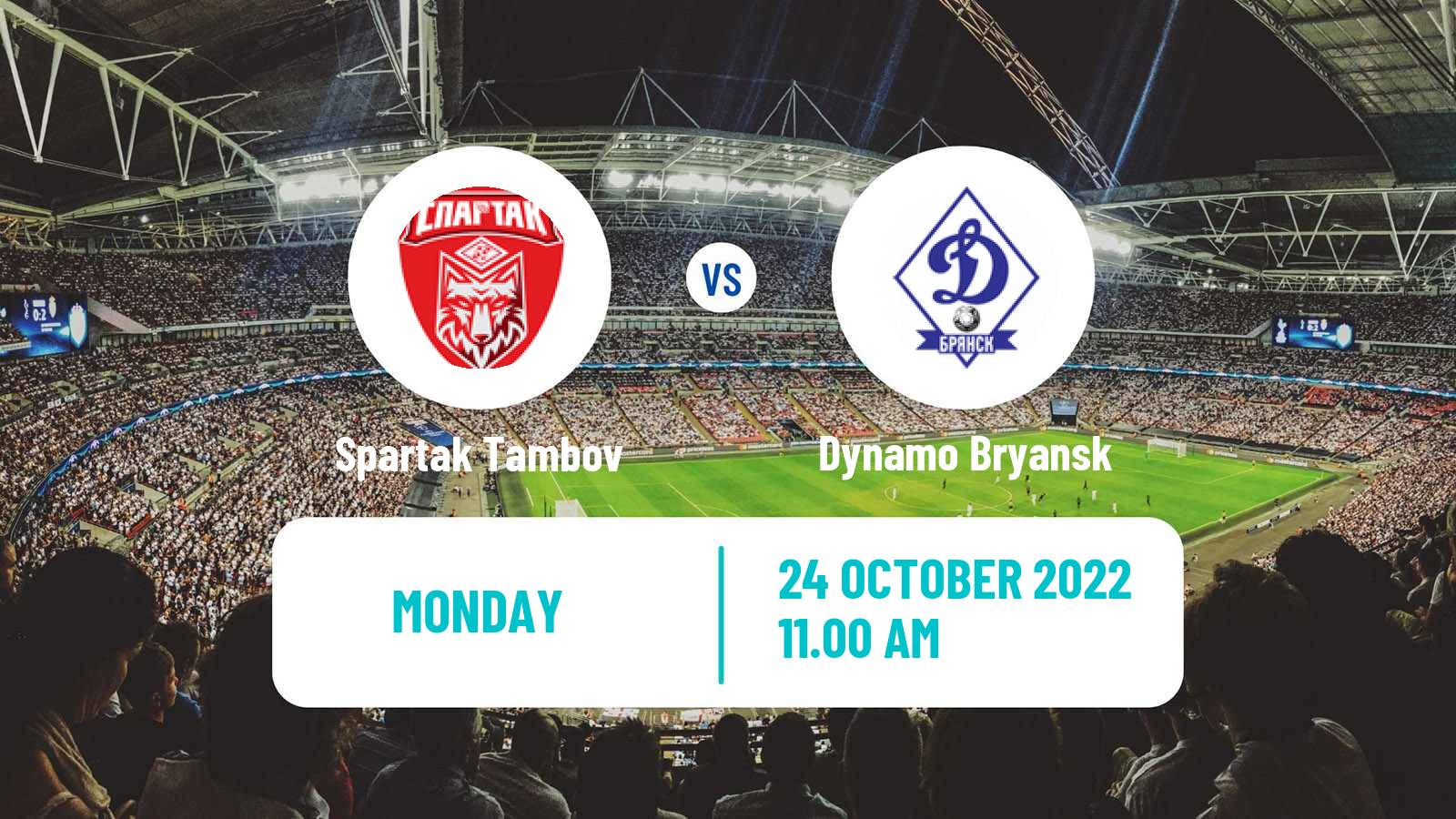 Soccer Russian FNL 2 Group 3 Spartak Tambov - Dynamo Bryansk