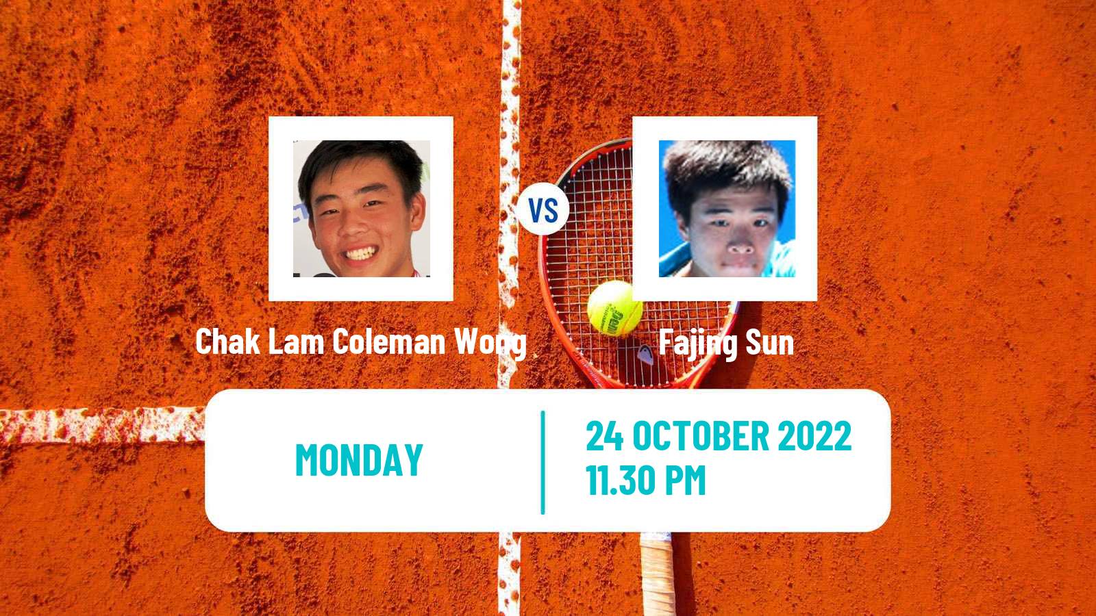 Tennis ITF Tournaments Chak Lam Coleman Wong - Fajing Sun