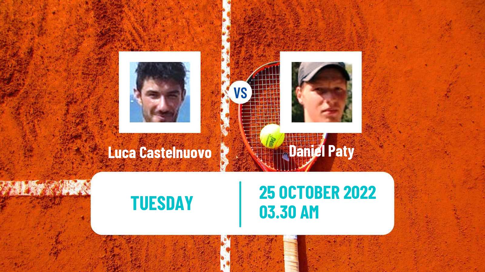 Tennis ITF Tournaments Luca Castelnuovo - Daniel Paty