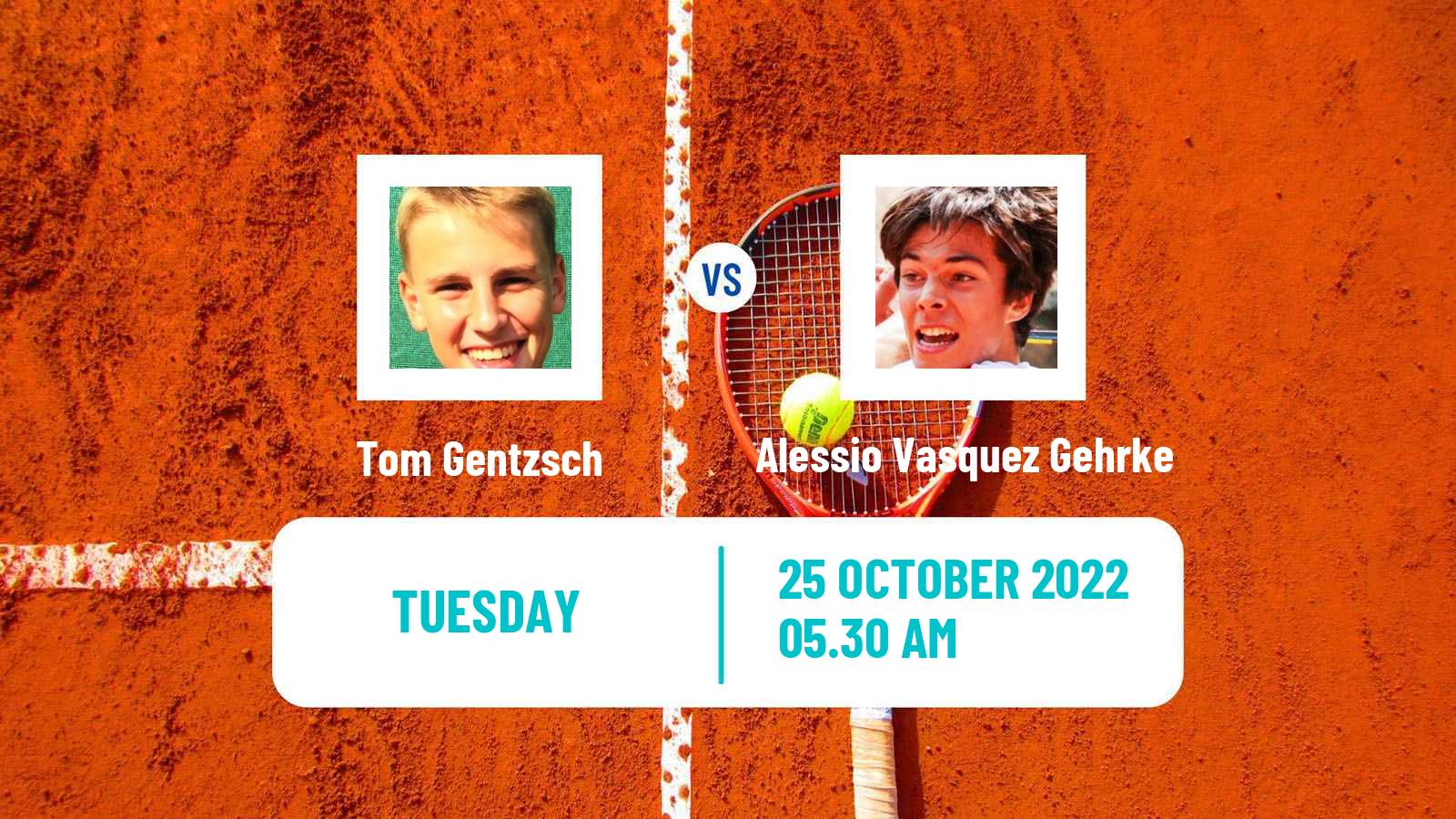 Tennis ITF Tournaments Tom Gentzsch - Alessio Vasquez Gehrke