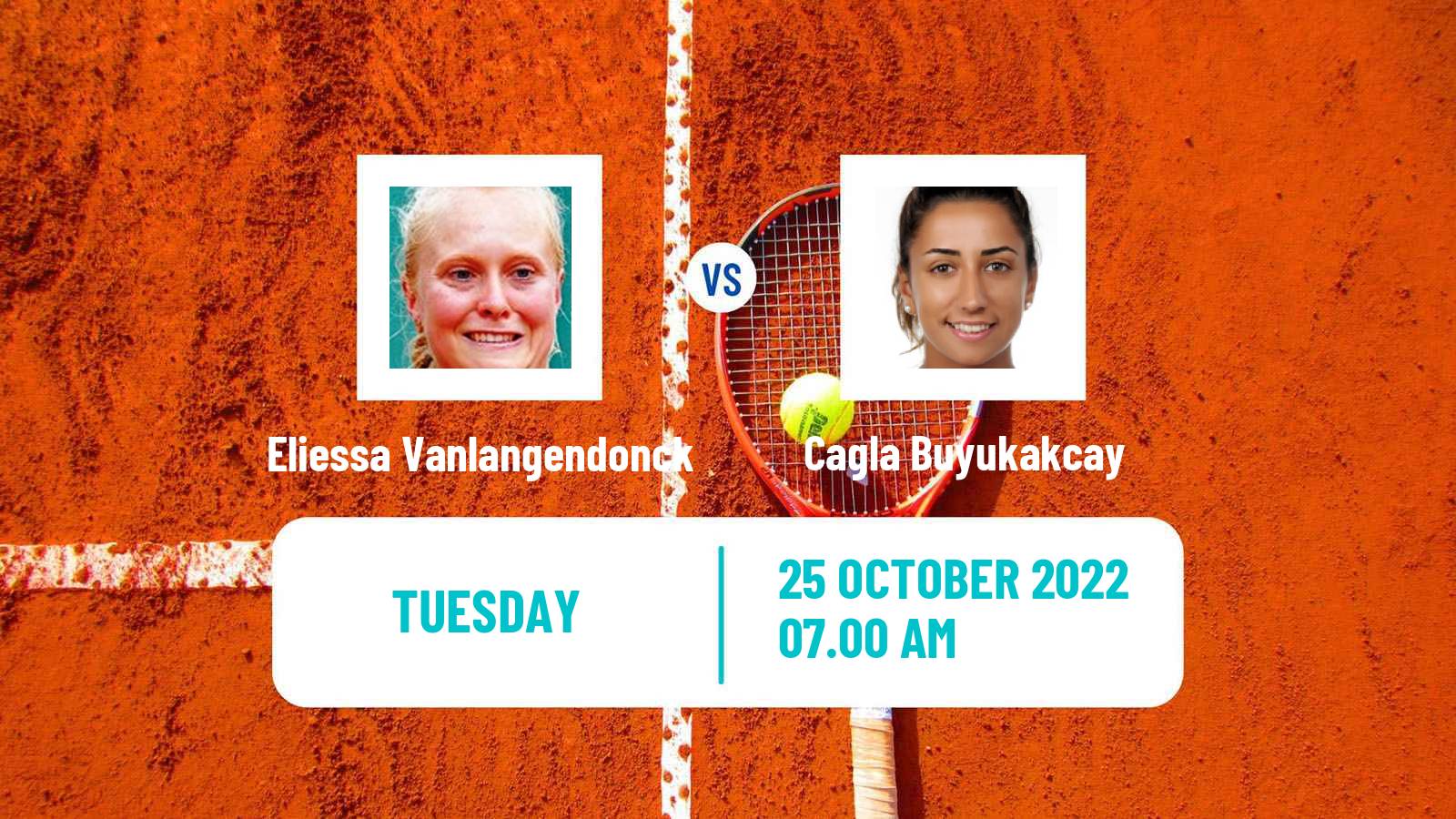 Tennis ITF Tournaments Eliessa Vanlangendonck - Cagla Buyukakcay