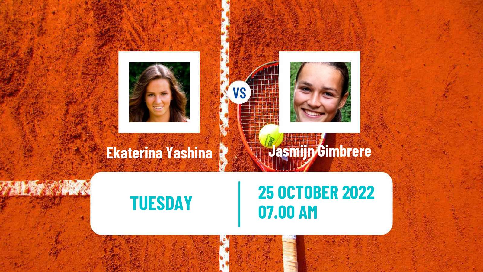 Tennis ITF Tournaments Ekaterina Yashina - Jasmijn Gimbrere