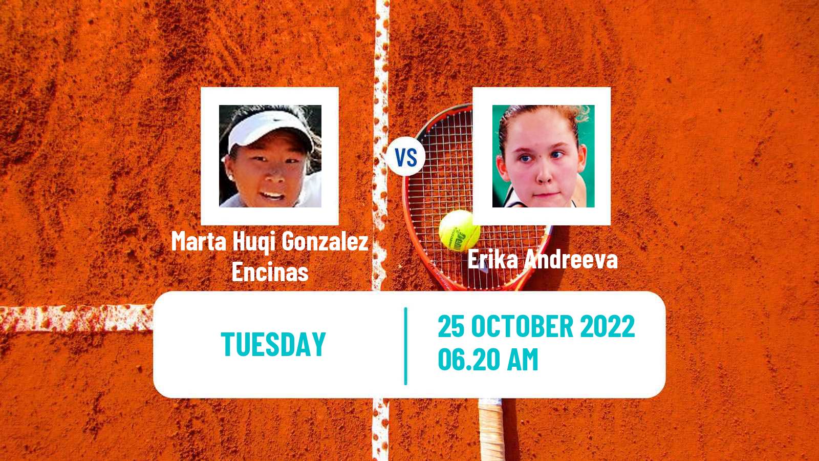 Tennis ITF Tournaments Marta Huqi Gonzalez Encinas - Erika Andreeva