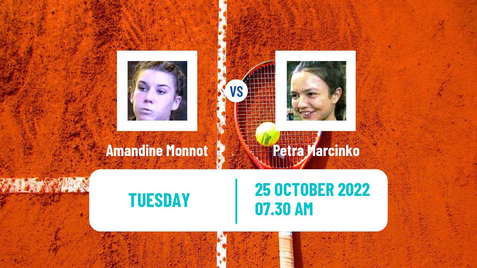 Tennis ITF Tournaments Amandine Monnot - Petra Marcinko