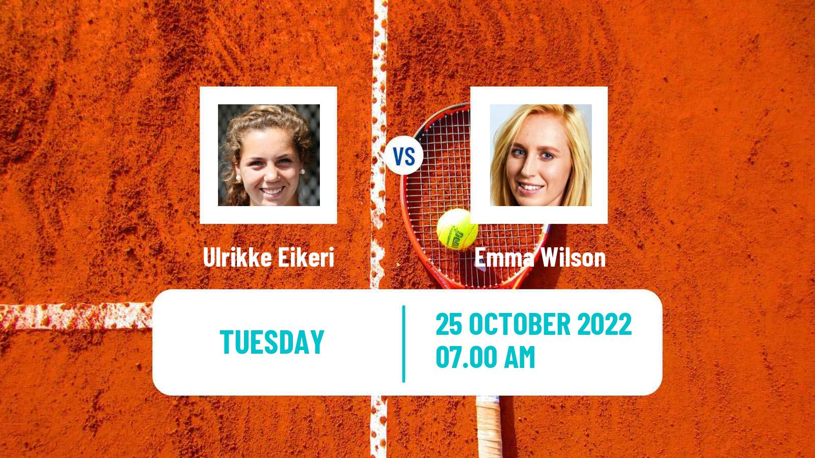 Tennis ITF Tournaments Ulrikke Eikeri - Emma Wilson