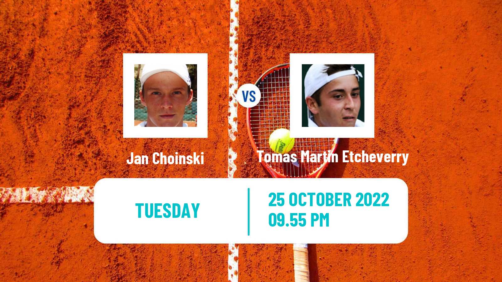Tennis ATP Challenger Jan Choinski - Tomas Martin Etcheverry