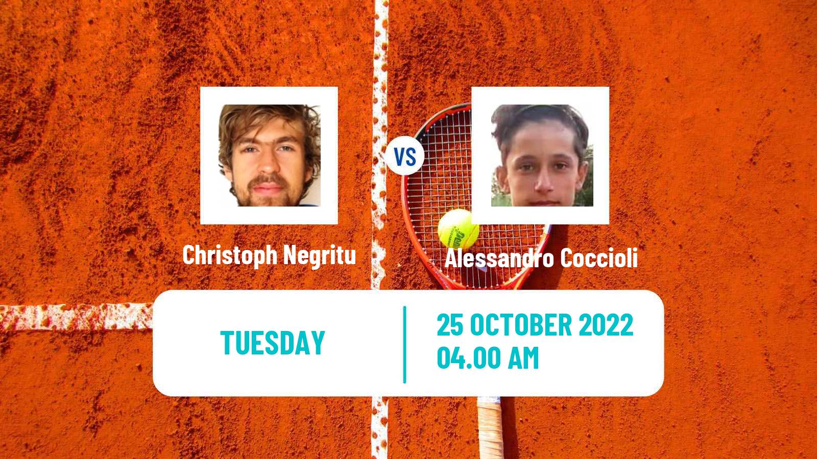 Tennis ITF Tournaments Christoph Negritu - Alessandro Coccioli